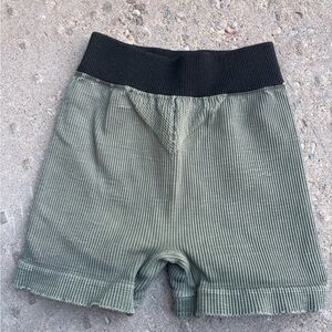 FP Movement by Free People Green Athletic Ribbed Shorts